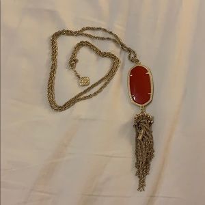 Kendra Scott Rayne Necklace in Bright Red